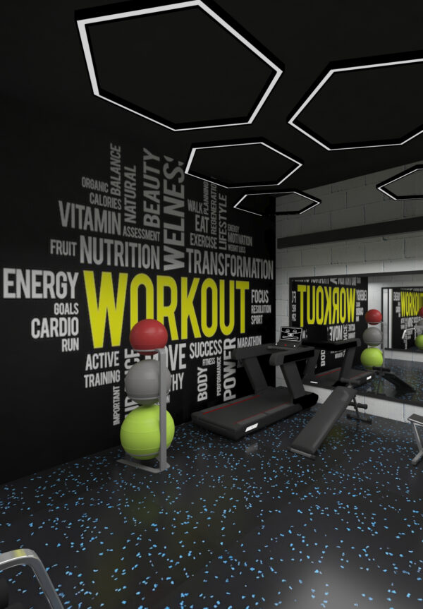 interior design firm wellington fitness toronto